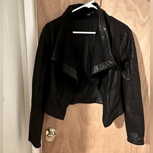 Faux leather jacket size medium
